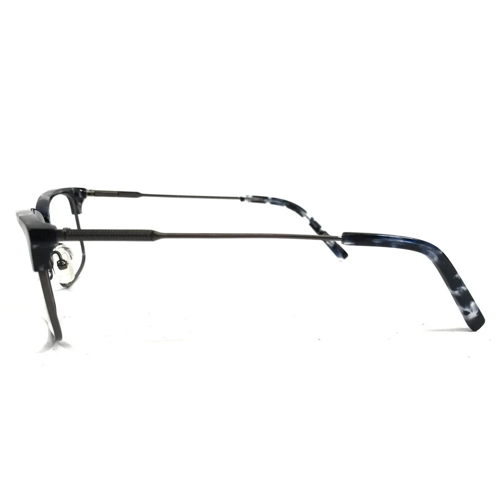 Marchon NYC Eyeglasses Frames M-2028 460 Black Gray Rectangle Full Rim 54-18-140